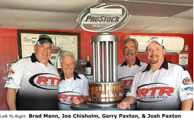 Race Time Radio Photograph Left to Right - Broadcasters Brad Mann, Owner and Host Joe Chisholm, Gerry and Josh Paxton