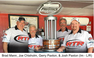 Race Time Radio Photograph Left to Right - Broadcasters Brad Mann, Owner and Host Joe Chisholm, Gerry and Josh Paxton